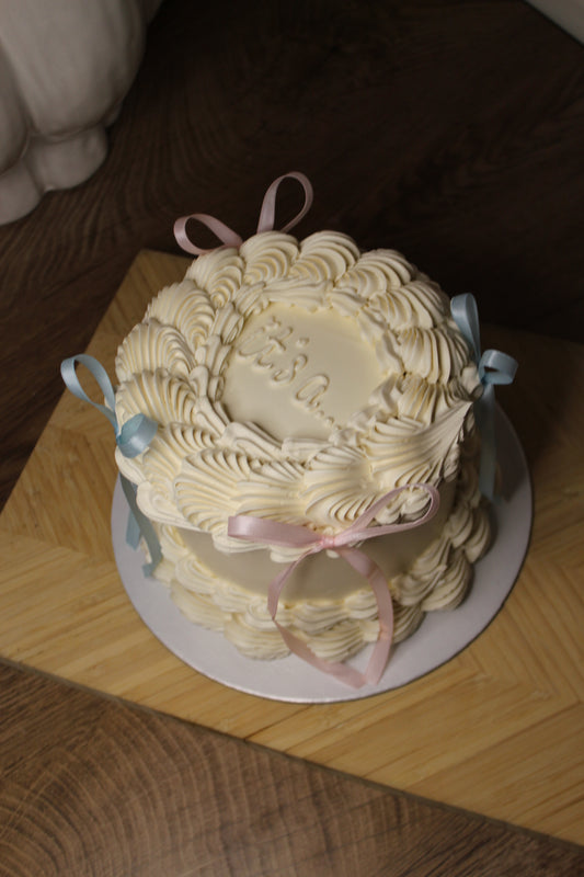 Gender reveal cake