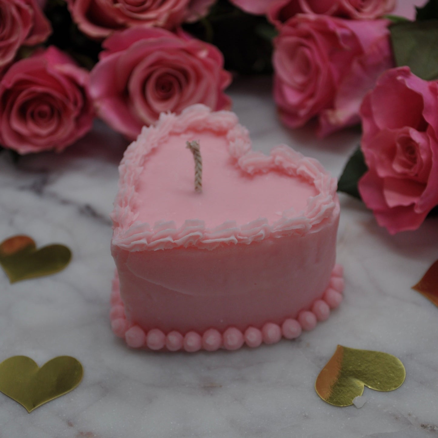 Sweets by Jasmijn | Heart cake candle