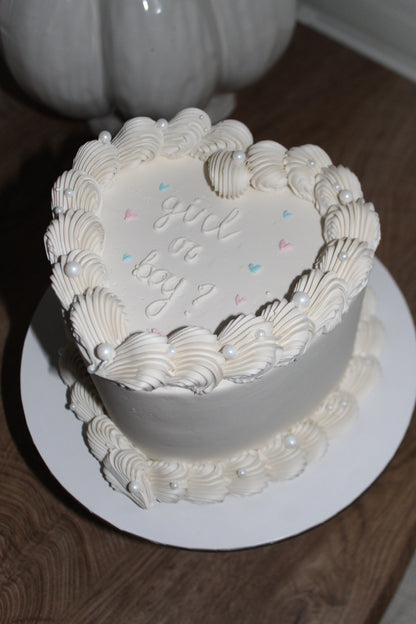 Gender reveal cake