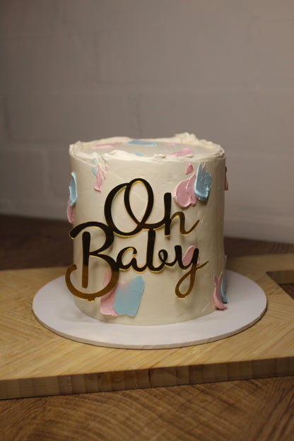 Gender reveal cake